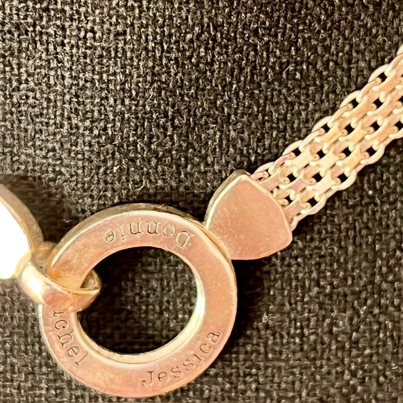 Talisa Sterling Silver Chainmail Necklace Circle of Names Goth Grunge Emo Punk - Picture 4 of 17